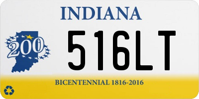 IN license plate 516LT