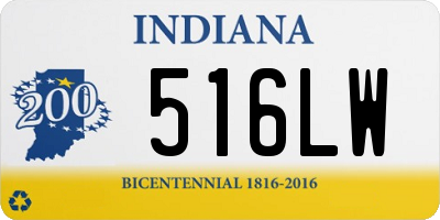 IN license plate 516LW