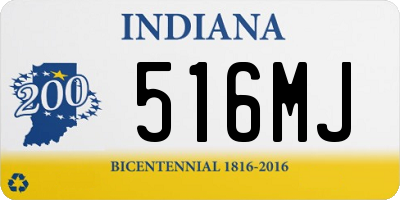 IN license plate 516MJ