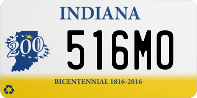 IN license plate 516MO