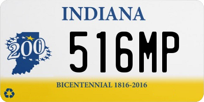 IN license plate 516MP