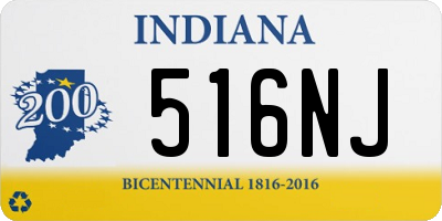 IN license plate 516NJ