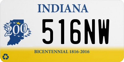 IN license plate 516NW