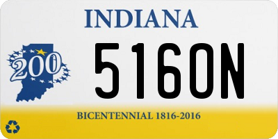IN license plate 516ON