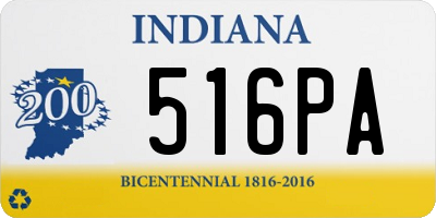 IN license plate 516PA