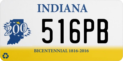 IN license plate 516PB