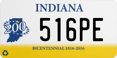 IN license plate 516PE