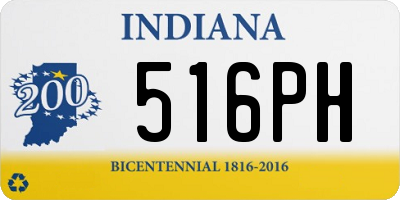 IN license plate 516PH