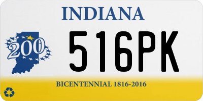 IN license plate 516PK