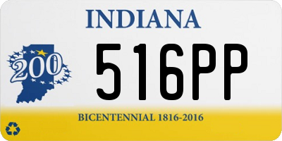 IN license plate 516PP