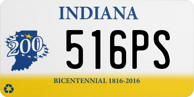 IN license plate 516PS