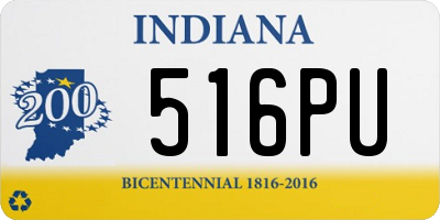 IN license plate 516PU