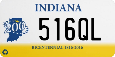 IN license plate 516QL