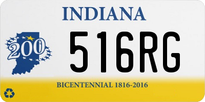 IN license plate 516RG