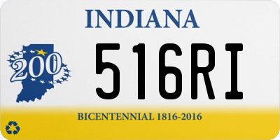 IN license plate 516RI