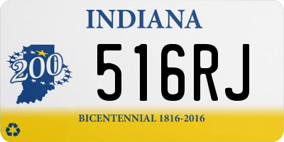 IN license plate 516RJ