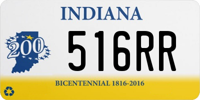 IN license plate 516RR