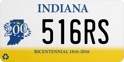 IN license plate 516RS