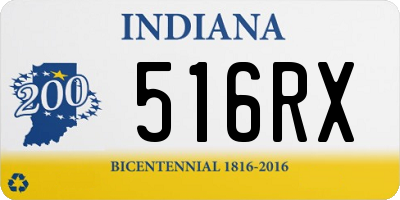 IN license plate 516RX