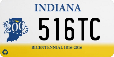 IN license plate 516TC