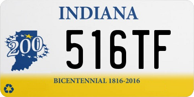 IN license plate 516TF