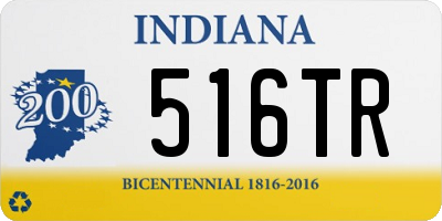 IN license plate 516TR