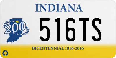 IN license plate 516TS