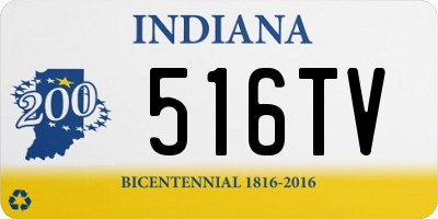 IN license plate 516TV