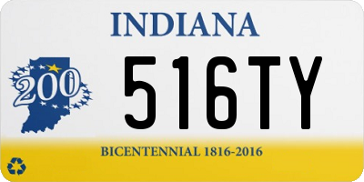 IN license plate 516TY