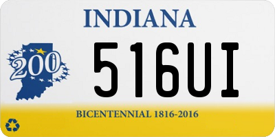IN license plate 516UI