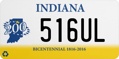 IN license plate 516UL