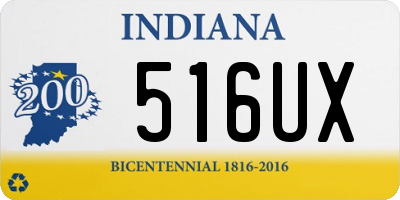 IN license plate 516UX