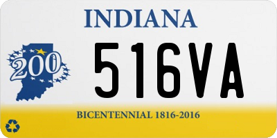 IN license plate 516VA