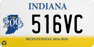 IN license plate 516VC