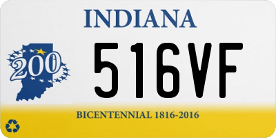 IN license plate 516VF