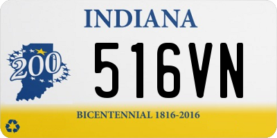 IN license plate 516VN