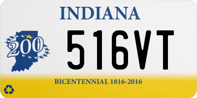 IN license plate 516VT