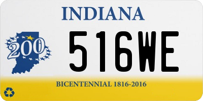 IN license plate 516WE