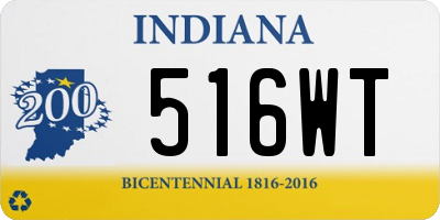 IN license plate 516WT