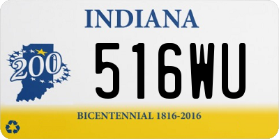 IN license plate 516WU