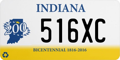 IN license plate 516XC