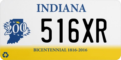 IN license plate 516XR