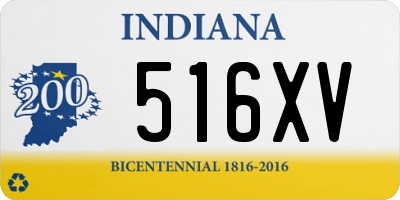 IN license plate 516XV