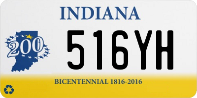 IN license plate 516YH