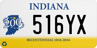 IN license plate 516YX