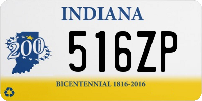 IN license plate 516ZP