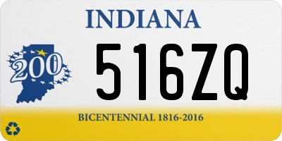 IN license plate 516ZQ