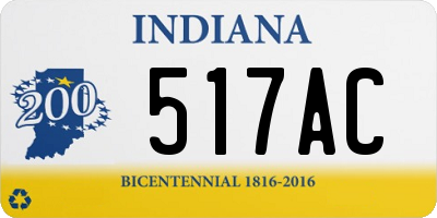 IN license plate 517AC