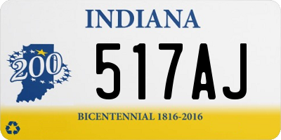 IN license plate 517AJ