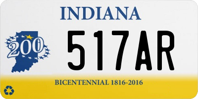 IN license plate 517AR